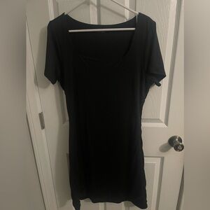 Women's Summer Casual Dresses Stretchy Scoop Neck T Shirt Short Mini Dress